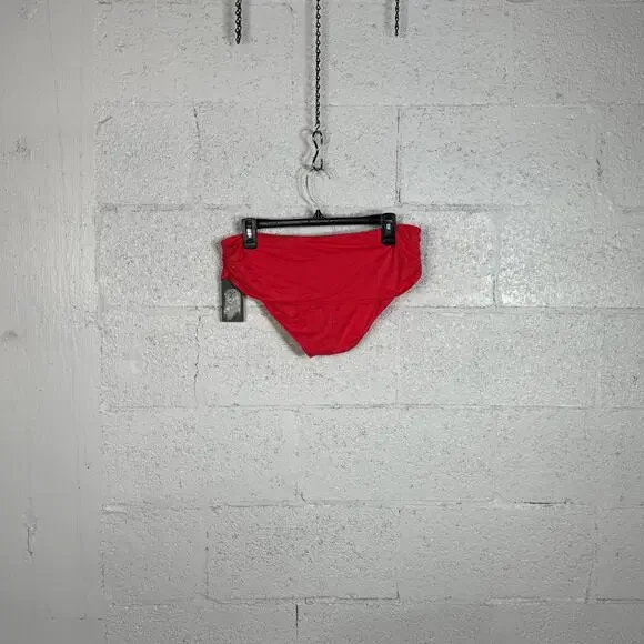 Vince Camuto Women's Draped High-Waist Bikini Bottoms - Watermelon medium $68 - Picture 6 of 10